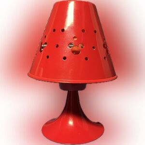 Disney Mickey Mouse Ears Cut-out Red Tealight Candle Lamp Holder